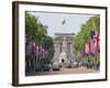 Flags Lining Mall to Buckingham Palace for President Obama's State Visit in 2011, London, England-Walter Rawlings-Framed Photographic Print