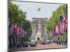 Flags Lining Mall to Buckingham Palace for President Obama's State Visit in 2011, London, England-Walter Rawlings-Mounted Photographic Print