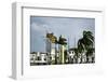 Flags Link Getsemani with El Centro Districts of Cartagena, Colombia-Jerry Ginsberg-Framed Photographic Print