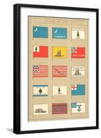 Flags of 1775-77-null-Framed Art Print