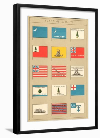 Flags of 1775-77-null-Framed Art Print