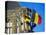 Flags of Belgium on the Right, Flanders in the Center on the Town Hall of Ghent, Flanders, Belgium-Richard Ashworth-Stretched Canvas