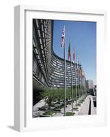 Flags of Eu Member Countries, Brussels, Belgium-Julian Pottage-Framed Photographic Print