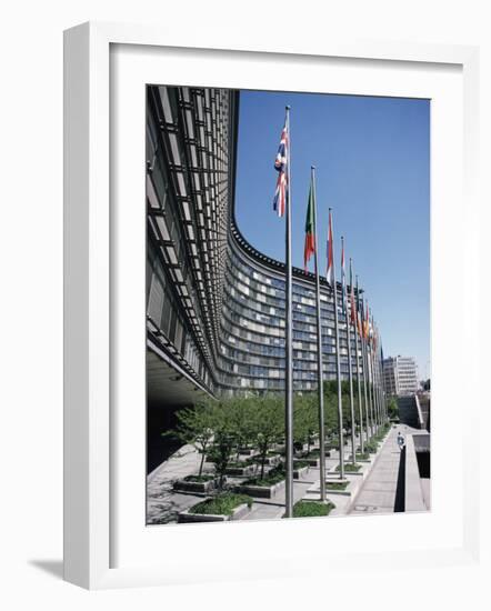 Flags of Eu Member Countries, Brussels, Belgium-Julian Pottage-Framed Photographic Print