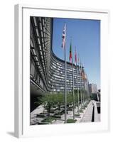 Flags of Eu Member Countries, Brussels, Belgium-Julian Pottage-Framed Photographic Print