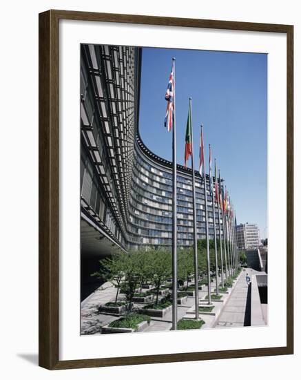Flags of Eu Member Countries, Brussels, Belgium-Julian Pottage-Framed Photographic Print