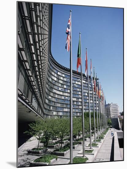 Flags of Eu Member Countries, Brussels, Belgium-Julian Pottage-Mounted Photographic Print