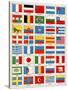 Flags of Forty Countries About 1890-null-Stretched Canvas