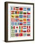 Flags of Forty Countries About 1890-null-Framed Giclee Print