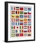 Flags of Forty Countries About 1890-null-Framed Giclee Print