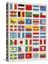 Flags of Forty Countries About 1890-null-Stretched Canvas
