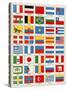 Flags of Forty Countries About 1890-null-Stretched Canvas