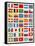 Flags of Forty Countries About 1890-null-Framed Stretched Canvas