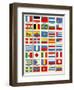 Flags of Forty Countries About 1890-null-Framed Giclee Print