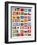 Flags of Forty Countries About 1890-null-Framed Giclee Print