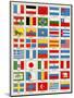Flags of Forty Countries About 1890-null-Mounted Giclee Print