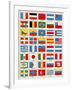 Flags of Forty Countries About 1890-null-Framed Giclee Print