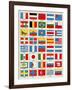 Flags of Forty Countries About 1890-null-Framed Giclee Print