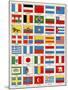 Flags of Forty Countries About 1890-null-Mounted Giclee Print