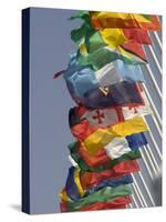 Flags of the Nation, Athens, Greece-Paul Sutton-Stretched Canvas