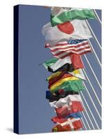 Flags of the Nations, Athens, Greece-Paul Sutton-Stretched Canvas