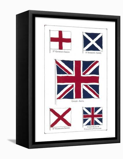 Flags of the United Kingdom, The Union Jack and Its Components-null-Framed Stretched Canvas