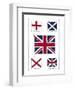 Flags of the United Kingdom, The Union Jack and Its Components-null-Framed Premium Giclee Print