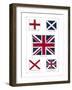 Flags of the United Kingdom, The Union Jack and Its Components-null-Framed Giclee Print