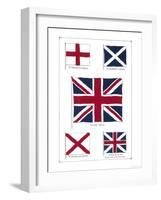 Flags of the United Kingdom, The Union Jack and Its Components-null-Framed Giclee Print