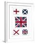 Flags of the United Kingdom, The Union Jack and Its Components-null-Framed Giclee Print