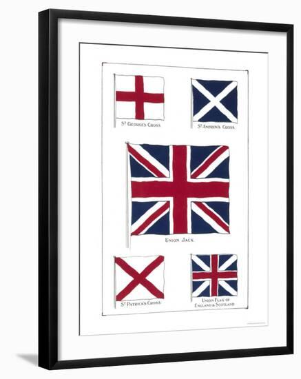 Flags of the United Kingdom, The Union Jack and Its Components-null-Framed Giclee Print