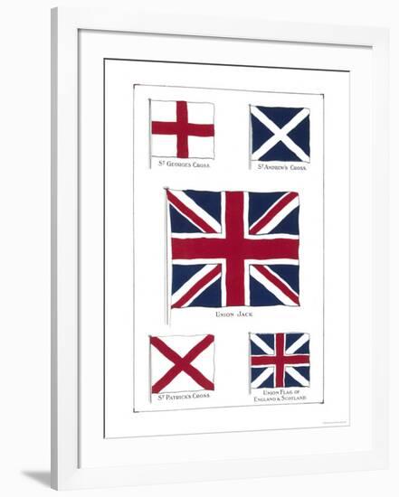 Flags of the United Kingdom, The Union Jack and Its Components-null-Framed Giclee Print