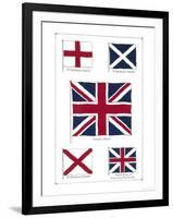 Flags of the United Kingdom, The Union Jack and Its Components-null-Framed Giclee Print