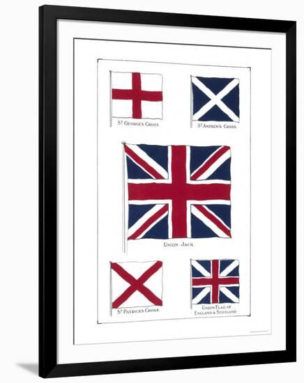 Flags of the United Kingdom, The Union Jack and Its Components-null-Framed Giclee Print