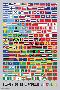 Flags of the World by Color-null-Lamina Framed Poster