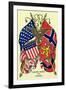 Flags of United States and Norway-null-Framed Art Print