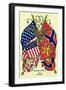 Flags of United States and Norway-null-Framed Art Print