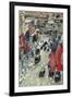 Flags on 57th Street, Winter 1918-Childe Hassam-Framed Giclee Print