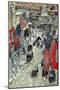 Flags on 57th Street, Winter 1918-Childe Hassam-Mounted Giclee Print