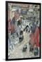 Flags on Fifth Avenue, Winter 1918-Childe Hassam-Framed Art Print