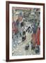 Flags on Fifth Avenue, Winter 1918-Childe Hassam-Framed Art Print