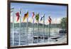 Flags on Lac Leman, 2010-Vincent Alexander Booth-Framed Giclee Print