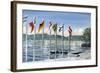 Flags on Lac Leman, 2010-Vincent Alexander Booth-Framed Giclee Print