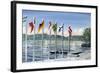 Flags on Lac Leman, 2010-Vincent Alexander Booth-Framed Giclee Print