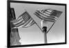 Flags on Lightpost-Russell Lee-Framed Photographic Print