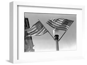 Flags on Lightpost-Russell Lee-Framed Photographic Print