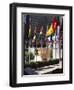 Flags Outside the Rockefeller Center, New York City, New York, USA-Walter Rawlings-Framed Photographic Print