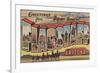 Flagstaff, Arizona - Large Letter Scenes-Lantern Press-Framed Premium Giclee Print