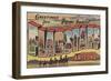 Flagstaff, Arizona - Large Letter Scenes-Lantern Press-Framed Art Print