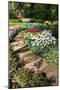 Flagstone Path with Spring Flowers-Colette2-Mounted Photographic Print